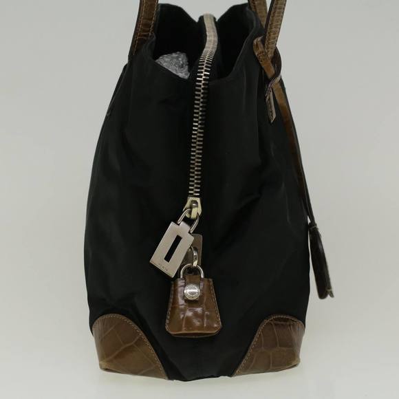 PRADA Hand Bag Nylon Black Auth 59229 - Picture 3 of 16